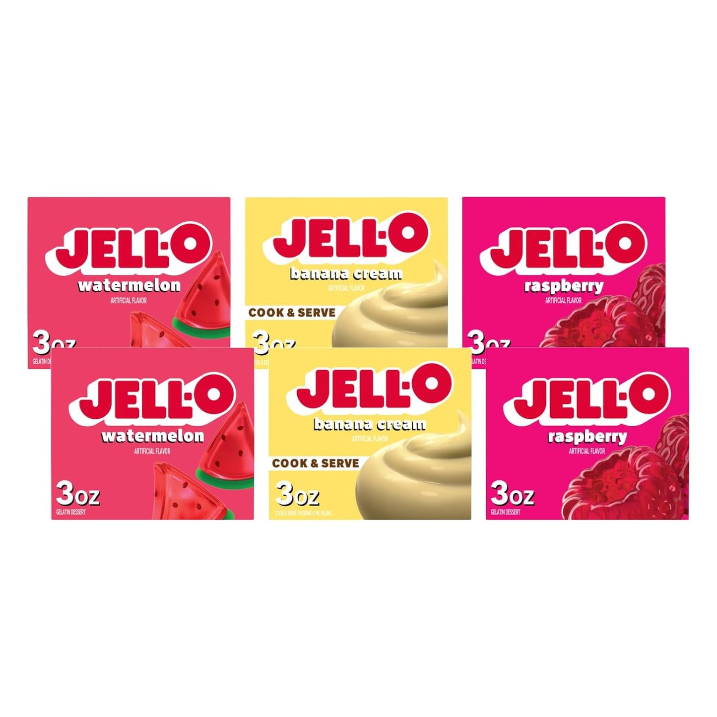 Jell-O Sweet Treats Mix Pack – Gelatin & Pudding Combo Variety Pack