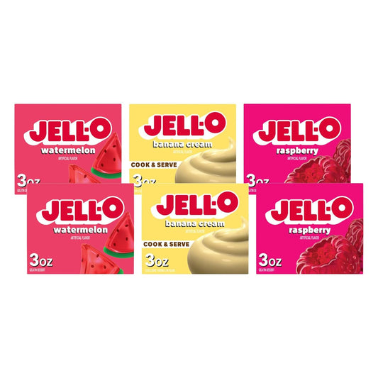 Jell-O Sweet Treats Mix Pack – Gelatin & Pudding Combo Variety Pack