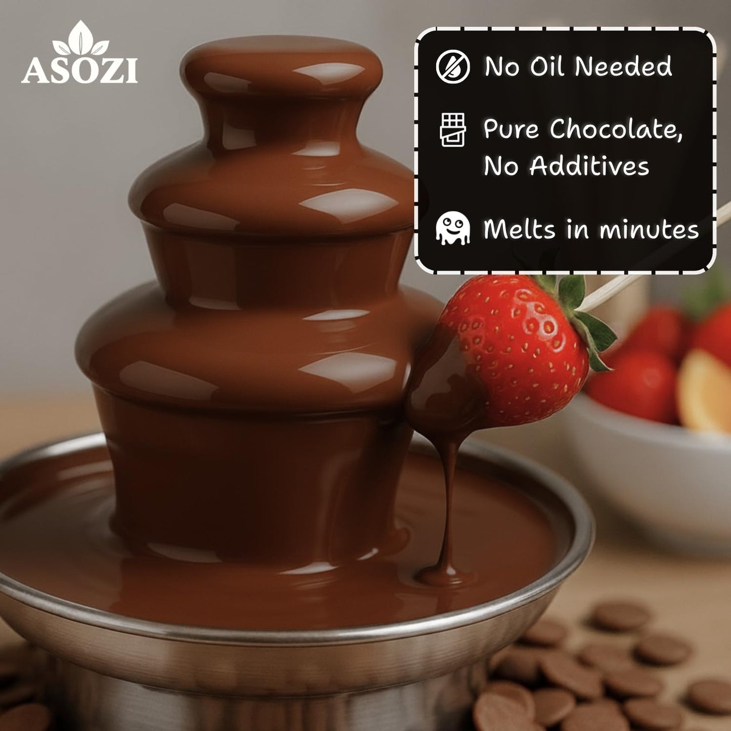 Milk Chocolate Melting Wafers 5lb - Premium Baking Chocolate Melts, Smooth Melting Chocolate Candy Melts for Dipping, Drizzling, Molding - Resealable Bag of Chocolate Melting Wafers