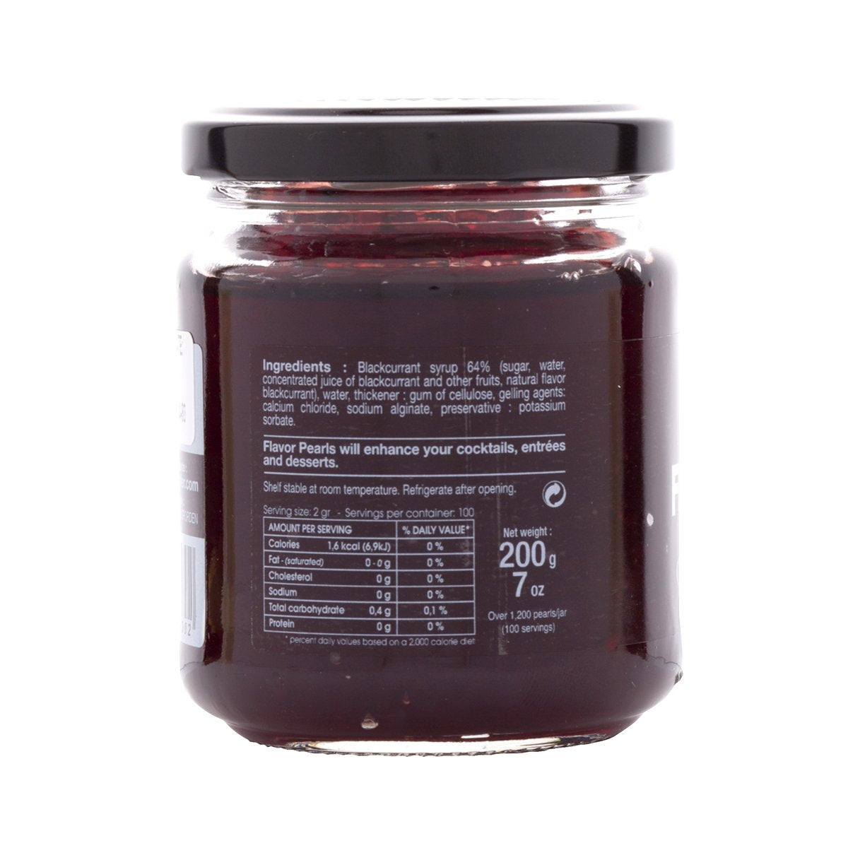 Christine Le Tennier Blackcurrant Flavor Pearls, 7oz Jar
