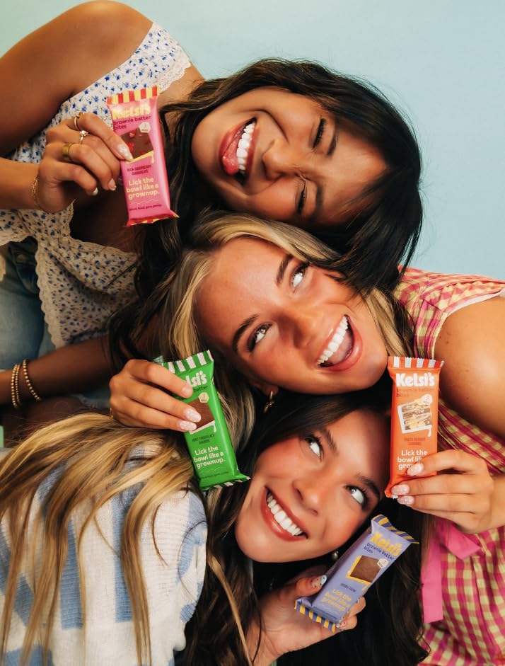 Kelsi's Brownie Batter Bites 8 x 1.5oz Dairy Free/Gluten Free Dessert/Soy Free Chocolate/Paleo Candy (Salty Peanut Caramel)