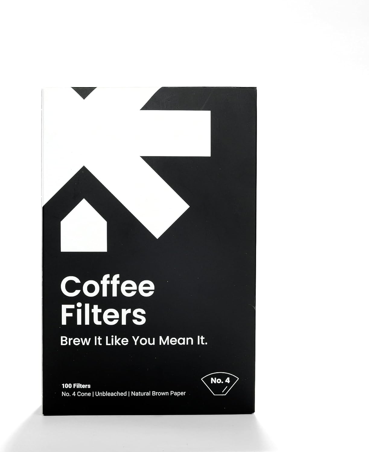 #4 Cone Coffee Filters – Unbleached Natural Paper Filters for 8–12 Cup Drip Machines & Pour Overs – Fits most coffee makers- 100 Count