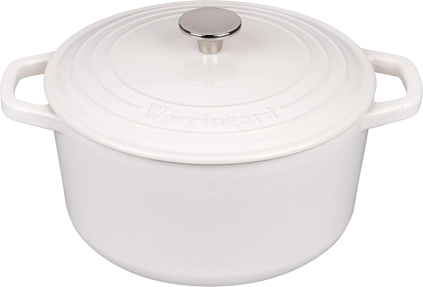 Enameled Cast Iron Dutch Oven Pot with Lid, for Bread Baking, Round Bread Oven- include Sourdough Bread Baking Supplies Set, 4.5QT, White