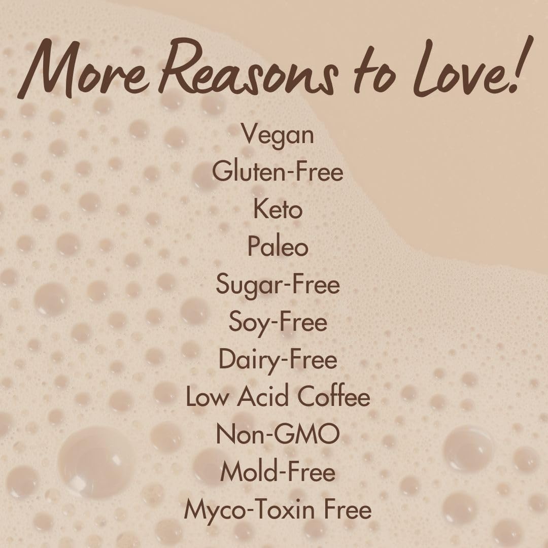 Cuppa Healthy Mushroom Insant Coffee with Lion's Mane & Ashwagandha for All Day Energy & Focus - No Crash or Jitters - Nootropics for Brain Health, Gut Health, Immunity, Stress, Memory + Mood - 60 Servings