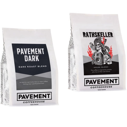 Bean Box Boston Coffee Sampler, 2-Pack - Roasted by Pavement Coffeehouse, Gourmet Arabica Coffee, Variety Pack - Freshly Ground