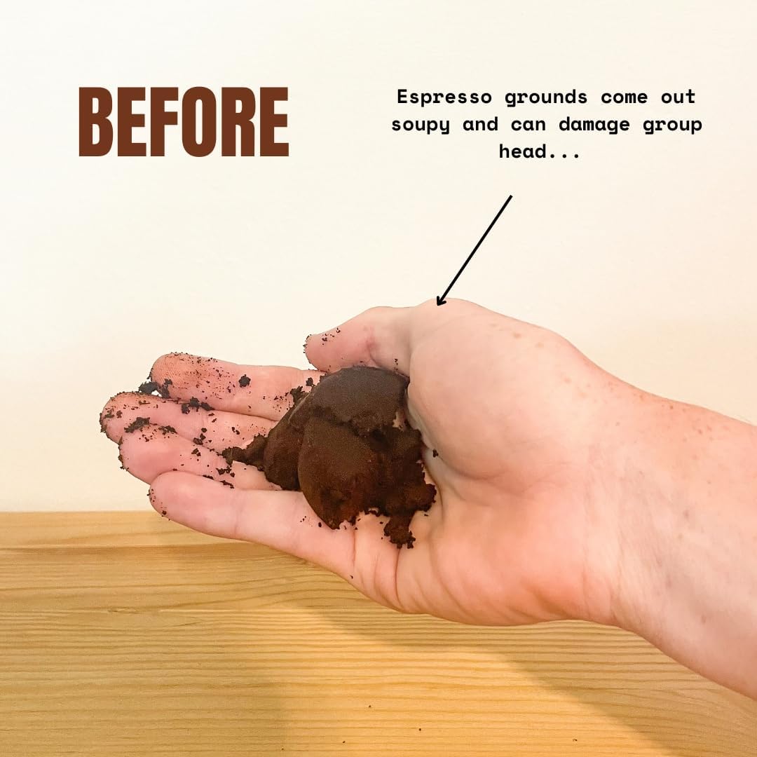 PuckBuddy 53.5mm Espresso Puck Screen (3 Pack) - Lower Shower Screen - Metal Contact Screen for 54mm Portafilter Filter Basket - 1.7mm Thickness 150μm Mesh - 316 Stainless Steel (53.5mm)