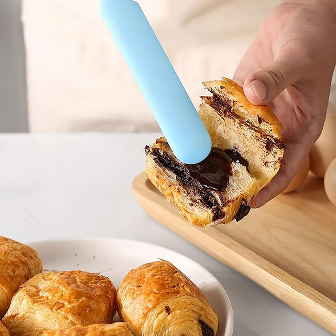 Silicone Spatula Set Heat Resistant Cake Cream Butter Spatulas Mixing Batter Scraper Non-Stick Flexible Baking Cooking Tool BPA-Free Multicolor Set of 5