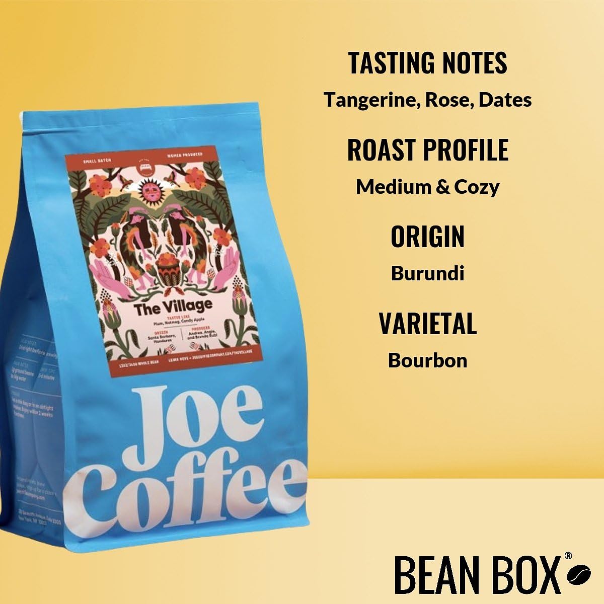 The Village - Roasted by Joe Coffee Company - Whole Bean Coffee - 2 Pound Bag