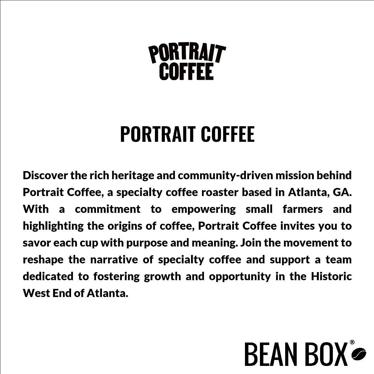 Bean Box Atlanta Coffee Sampler, 2-Pack - Roasted by Portrait, Gourmet Arabica Coffee, Variety Pack - Freshly Ground