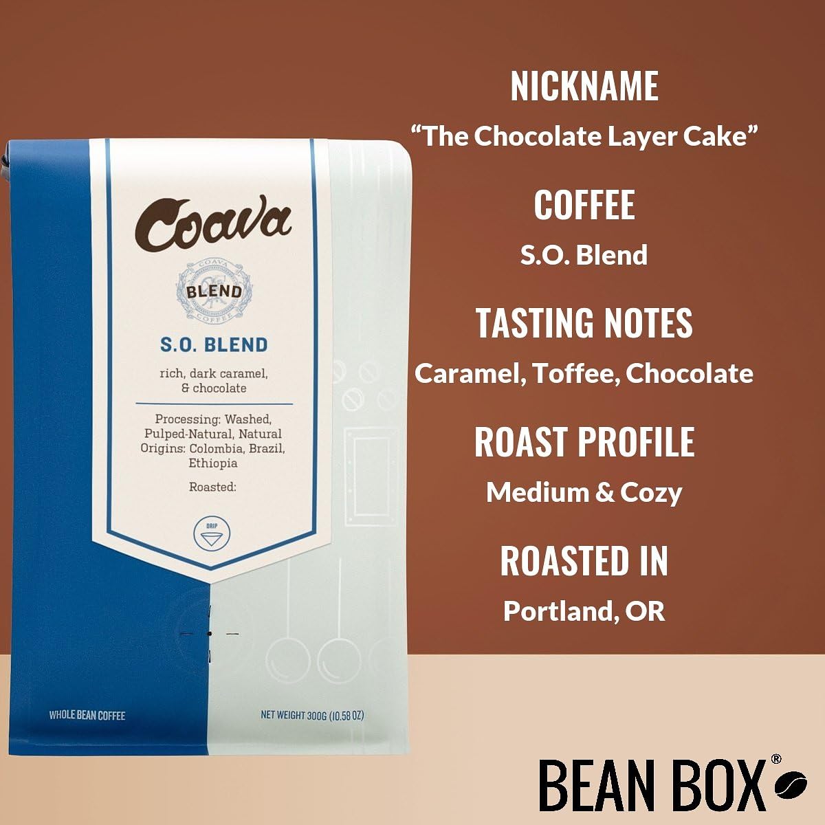 Bean Box Portland Coffee Sampler, 2-Pack - Roasted by Coava Roasters, Gourmet Arabica Coffee, Variety Pack - Freshly Ground