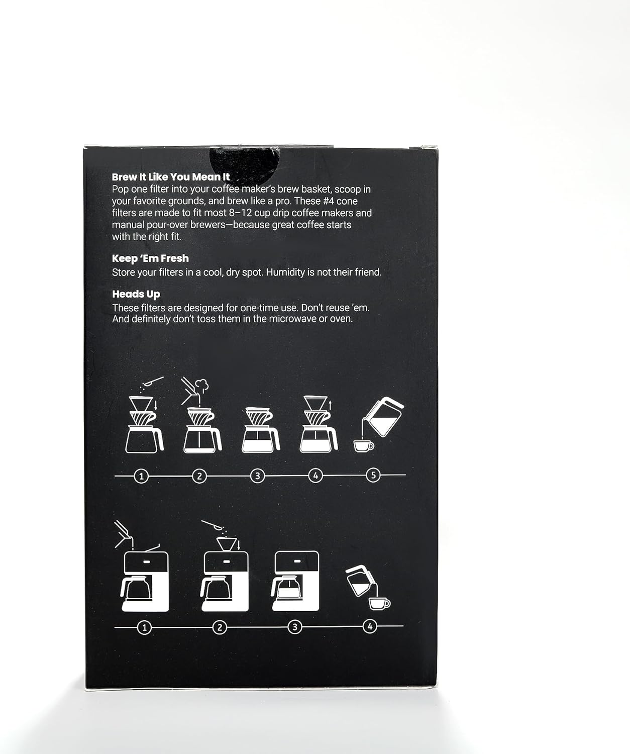 #4 Cone Coffee Filters – Unbleached Natural Paper Filters for 8–12 Cup Drip Machines & Pour Overs – Fits most coffee makers- 100 Count