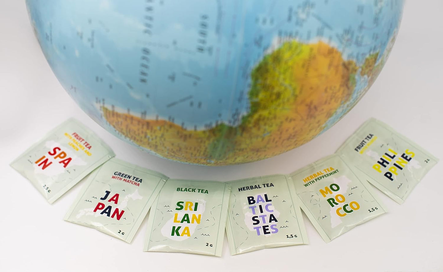 ACORUS | Travel Tea Set Vol. II | Tea Gift Set of 6 Flavors of Different Destination | Discover the World With a Cup of Tea | Assorted Tea Variety Pack | Large Tea Sampler Box | 60 Tea Bags