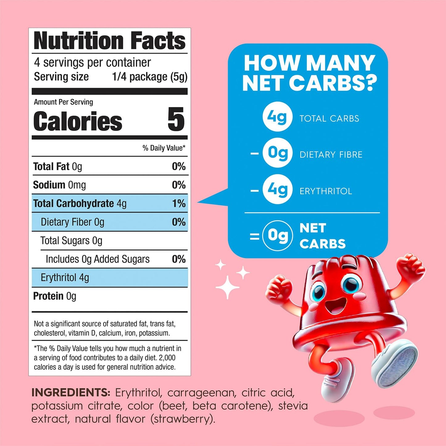 Simply Desserts Sugar-Free Strawberry Jel, 6-Pack – Vegan Dessert, Keto Snacks, Diabetic Friendly & Kosher, 1.7 Oz Ea