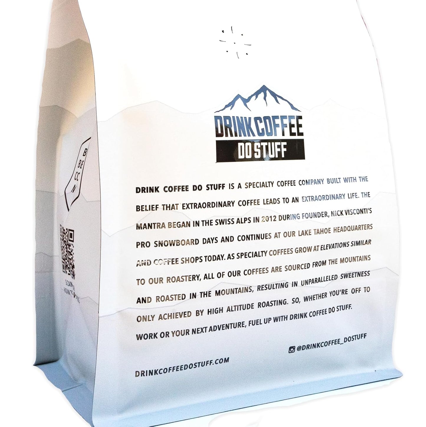 DRINK COFFEE DO STUFF, Bark at the Moon, Blend, Whole Bean, Dark Roast, Sweet, Chocolate, Caffeine, Organic, Lake Tahoe Coffee