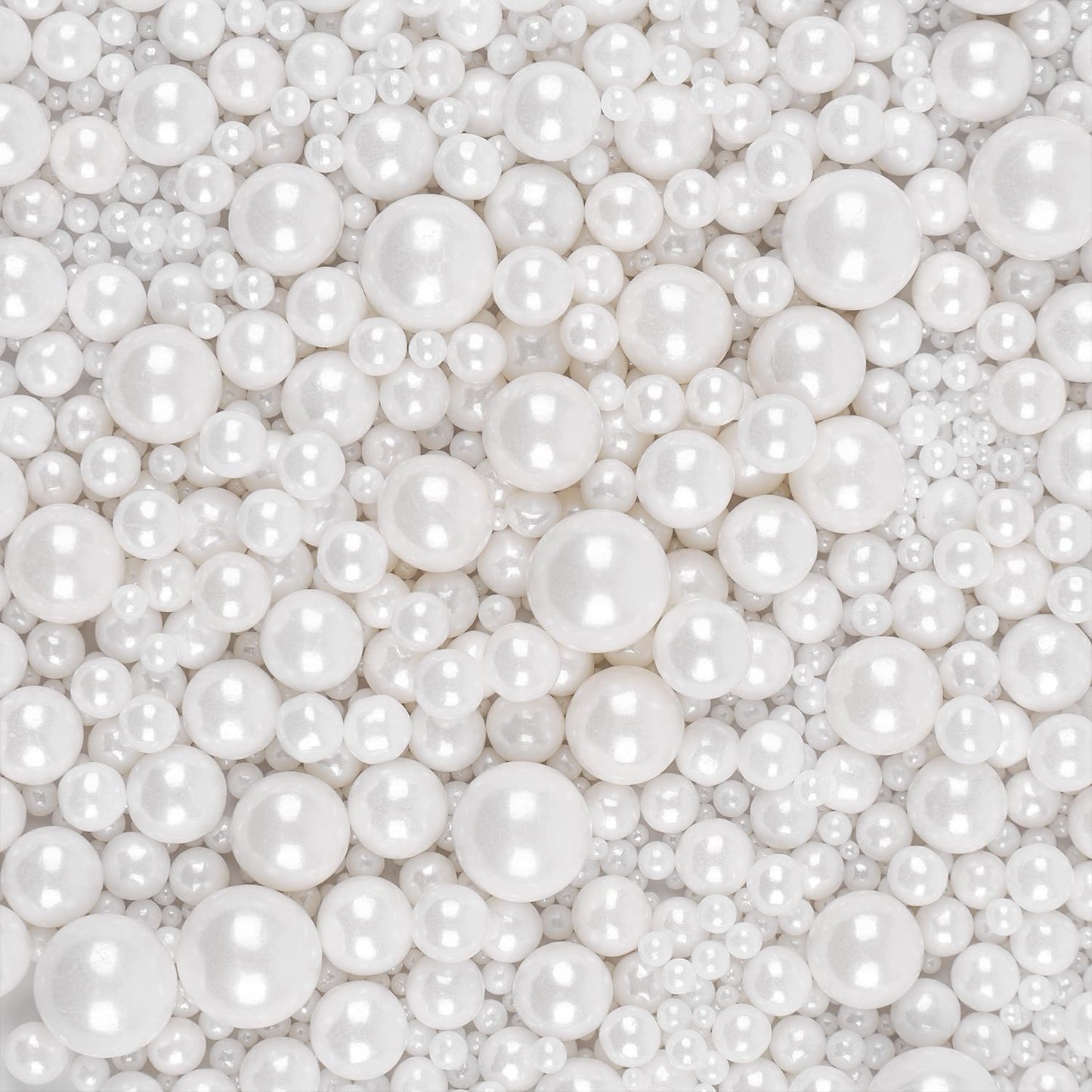 White Pearls Sprinkles for Cake Decorating 3.5 Ounces, Edible Sugar Candy Cupcake Topper, Cookies, Ice Cream Toppings Cake Decorations for Wedding Party Anniversary