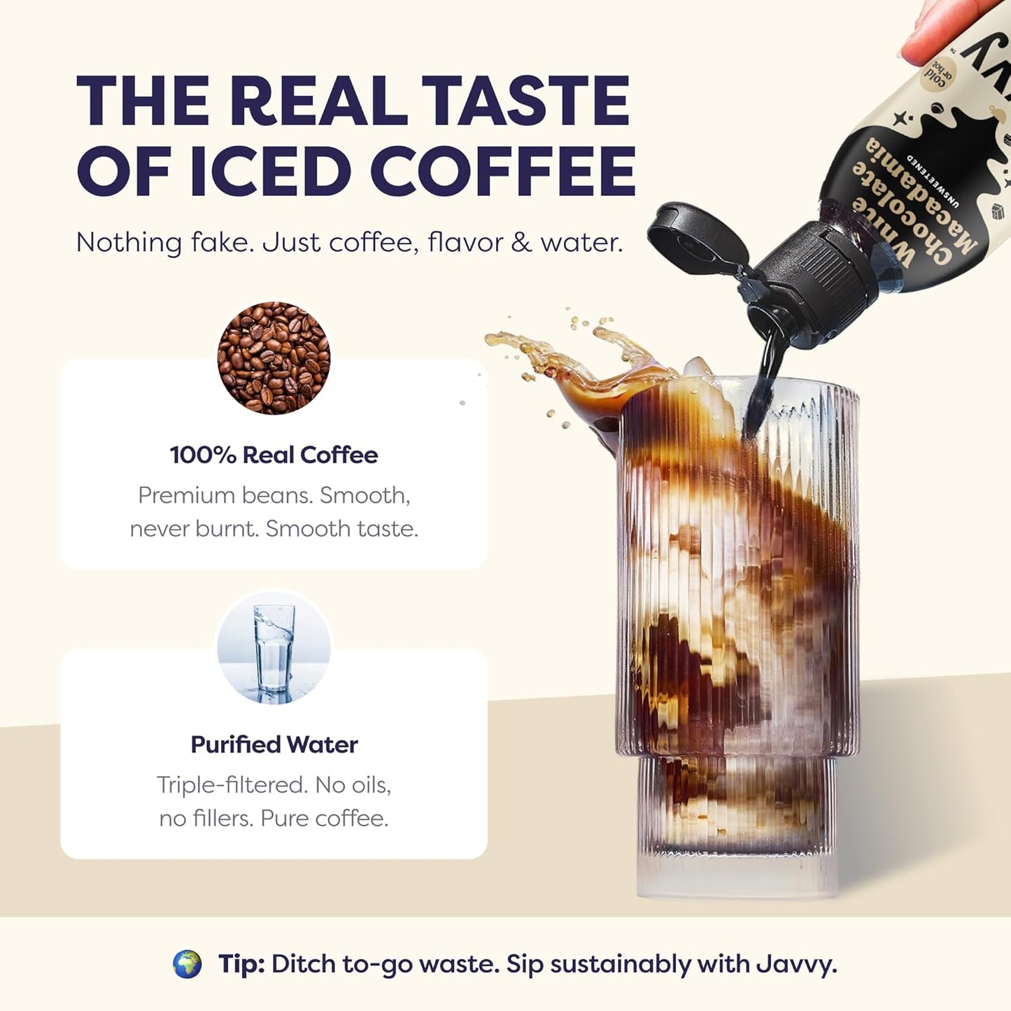 Coffee Concentrate - Limited Release Flavors - Cold Brew Coffee, Perfect for Hot or Iced Instant Coffees, Hot Drinks, Cold Brew Concentrate, 35 Servings - White Chocolate Macadamia