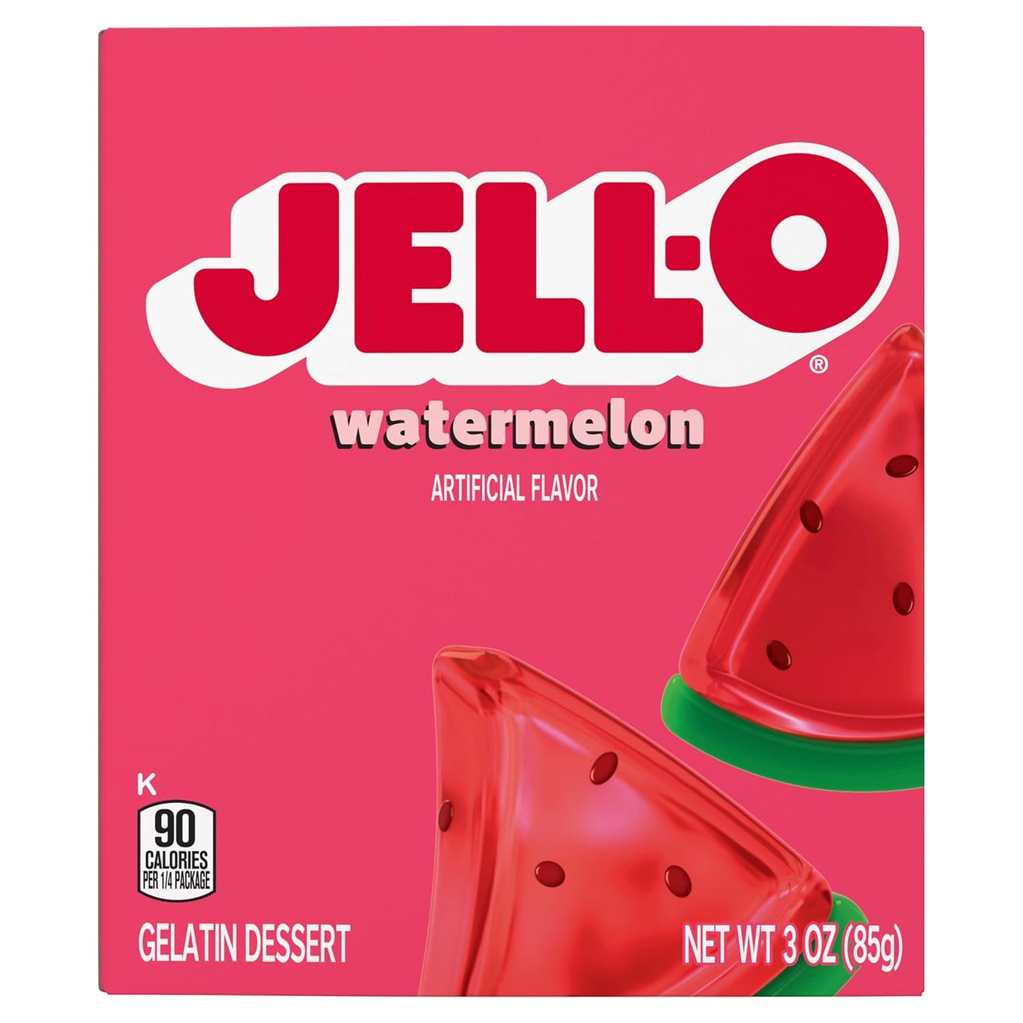Jell-O Watermelon Gelatin Dessert, 3 Oz (Pack of 12)