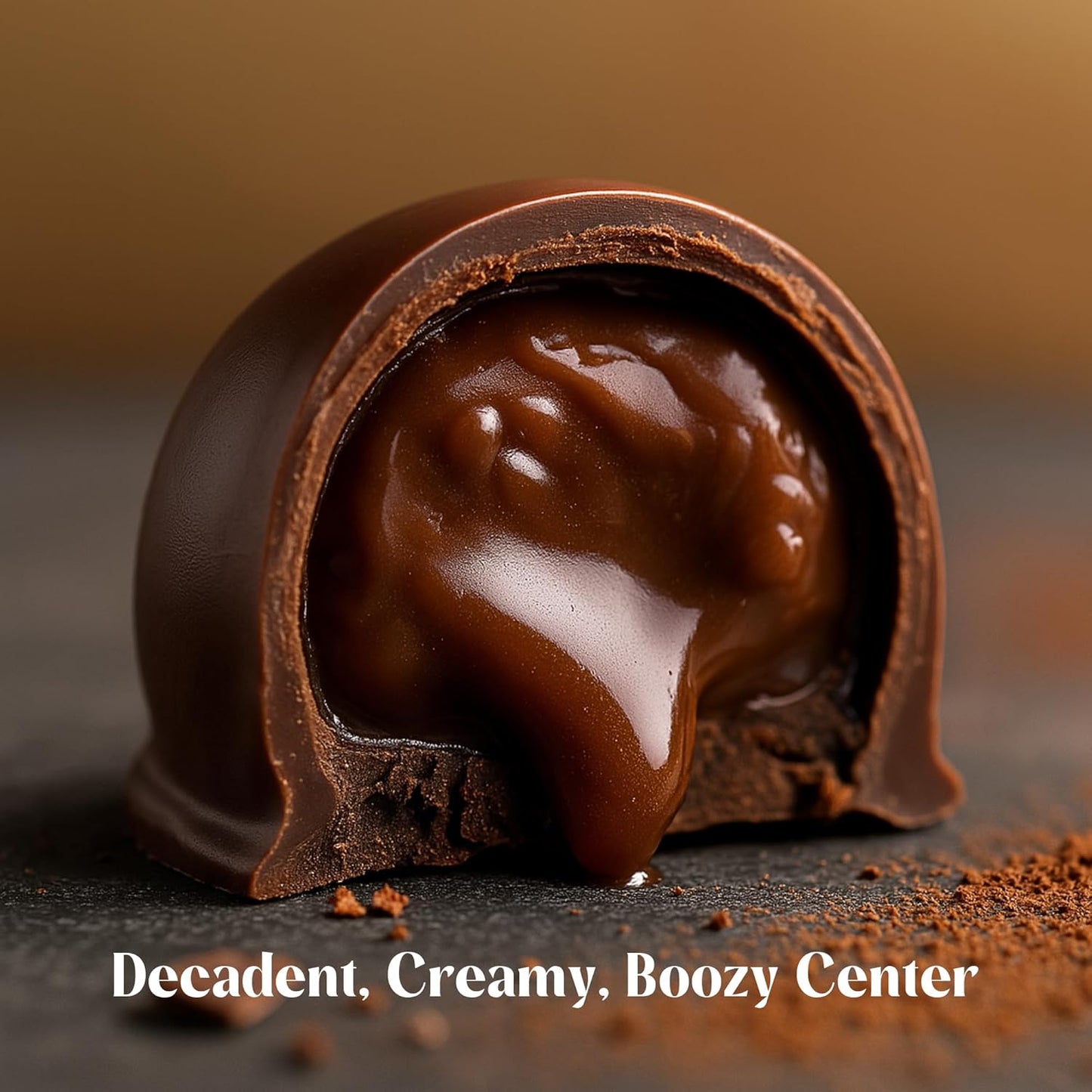 Andy Anand Chocolatier Champagne, Rum, Irish Cream & Kahlua Belgian Chocolate Truffles Gift Box - Handmade liqueur filled Delicious Gourmet Chocolates, Assortment for Connoisseurs (16 Pcs)