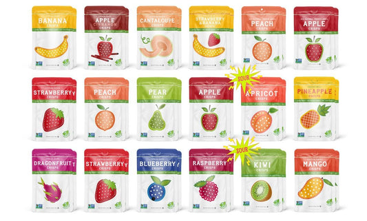 Nature’s Turn Freeze-Dried Fruit Crisps –Healthy, Gluten-Free,Crispy & Delicious, Plant-Based Snack, Ideal for Cereal, Smoothies, School Lunches, & On-the-Go, Ultimate Variety Bags of 36(0.53 oz Each)