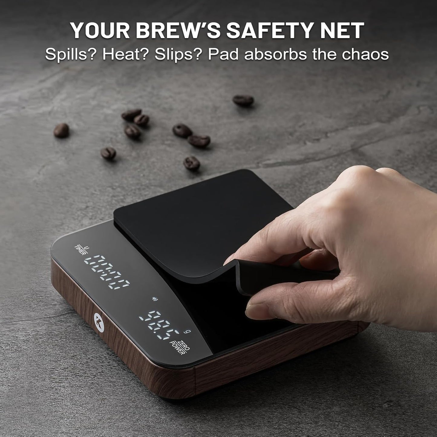 KitchenTour Coffee Scale with Timer (K122-W)