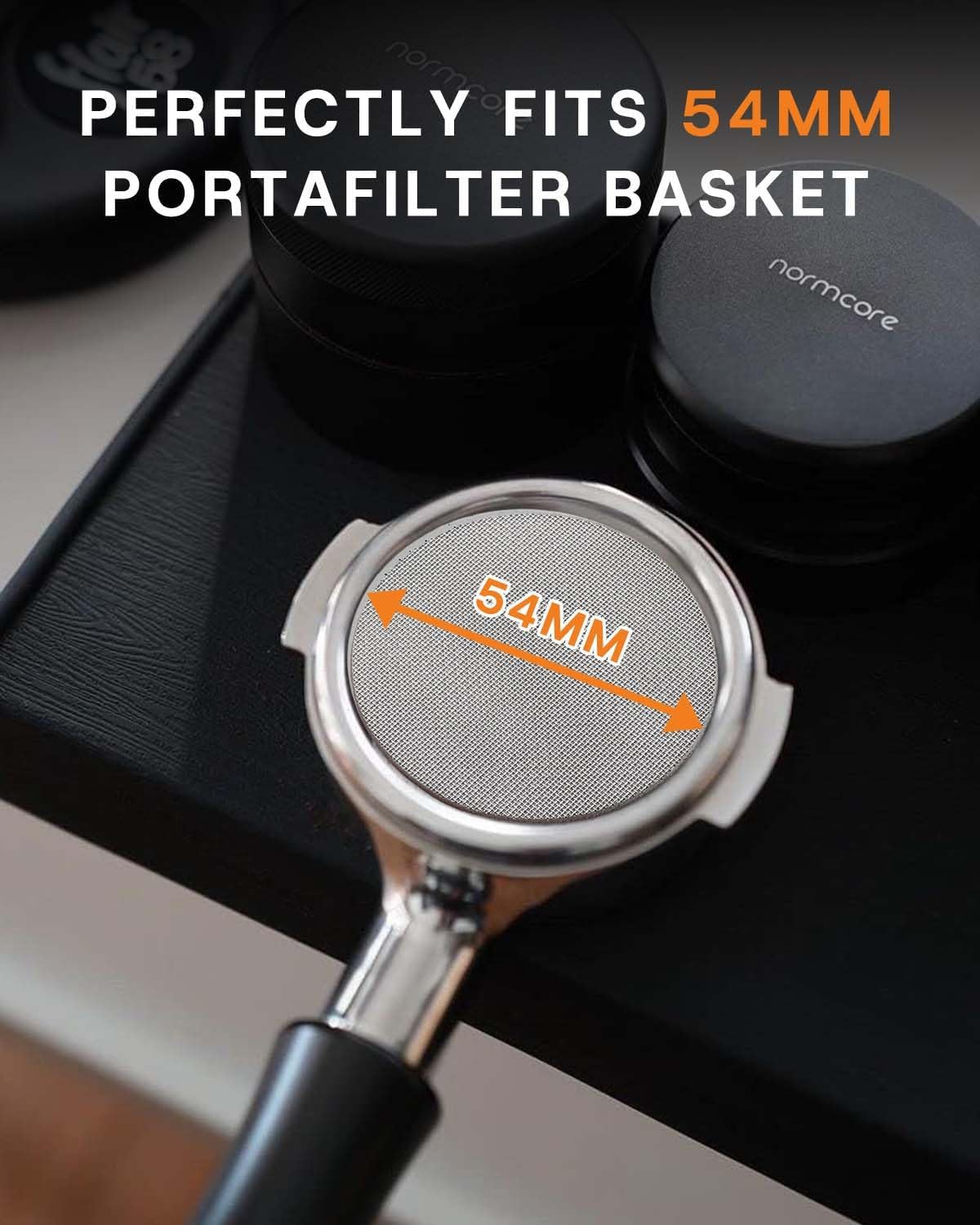 2 Pack 53.3mm Espresso Puck Screen Set for Breville 54mm Portafilter, 1.7mm Thick 150μm & 0.2mm Ultra-Thin 316 Stainless Steel Filter with Cleaning Blind Disk