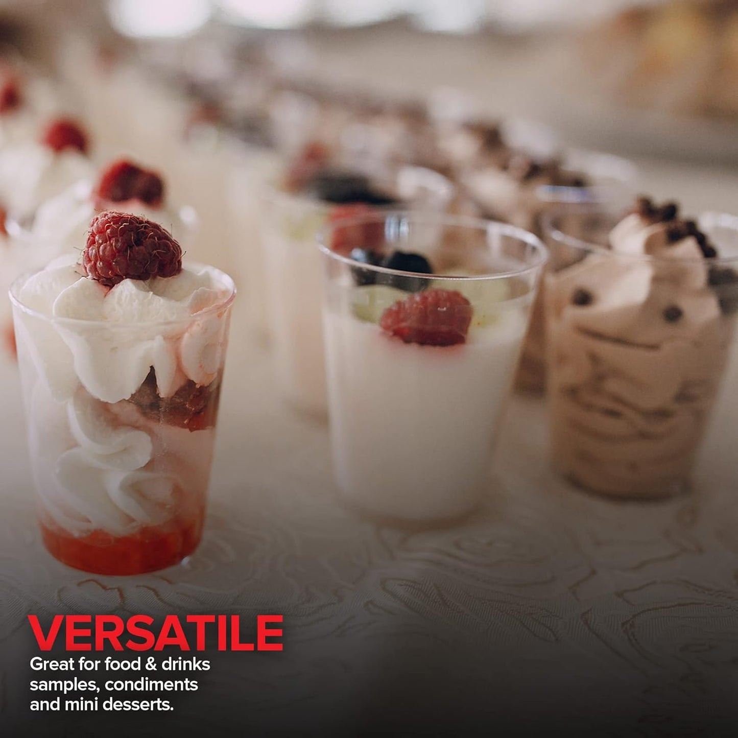 Stock Your Home 2 oz Shot Glasses - 2000 Mini Plastic Shot Glasses (2oz) Clear Disposable Cups for Jello Shots, Wine Tasting, Liquor, Whiskey, Pudding, Sample Cup for Halloween and Elegant Parties