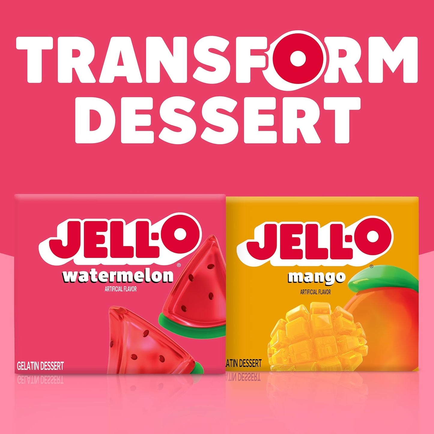 Jell-O Watermelon Gelatin Dessert, 3 Oz (Pack of 12)