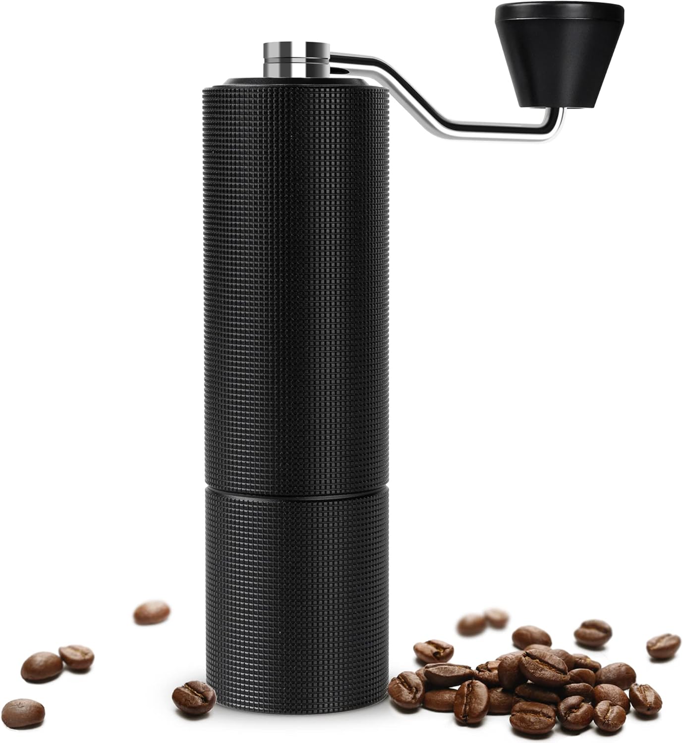 TIMEMORE Manual Coffee Grinder, Stainless Steel Conical Burr Coffee Grinder Manual, Capacity 30g Hand Coffee Grinder with Adjustable Setting, Pour Over Coffee Hand Grinder - Chestnut C3 max, Black