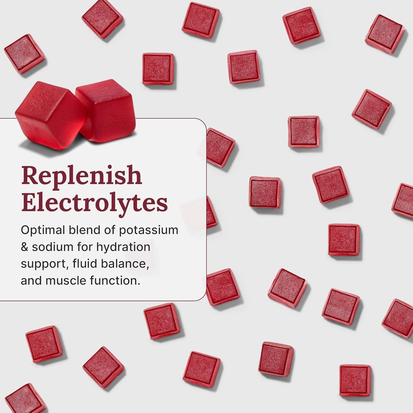 Recovery Gummies Restore - Tart Cherry Gummies for Muscle Recovery - Hibiscus Cherry Flavor with Antioxidants & Electrolytes Combats Soreness, Boosts Energy - Vegan, Non-GMO, Gluten-Free - 90ct