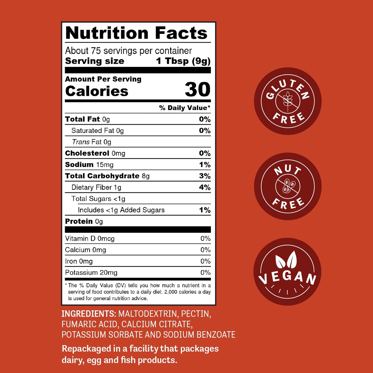 Judee's Fruit Pectin Powder No Sugar Needed 1.5 lb - 100% Non-GMO and Vegan - Gluten-Free and Nut-Free - Made in USA - Great for Thickening - Use to Make and Stabilize Jams and Jellies