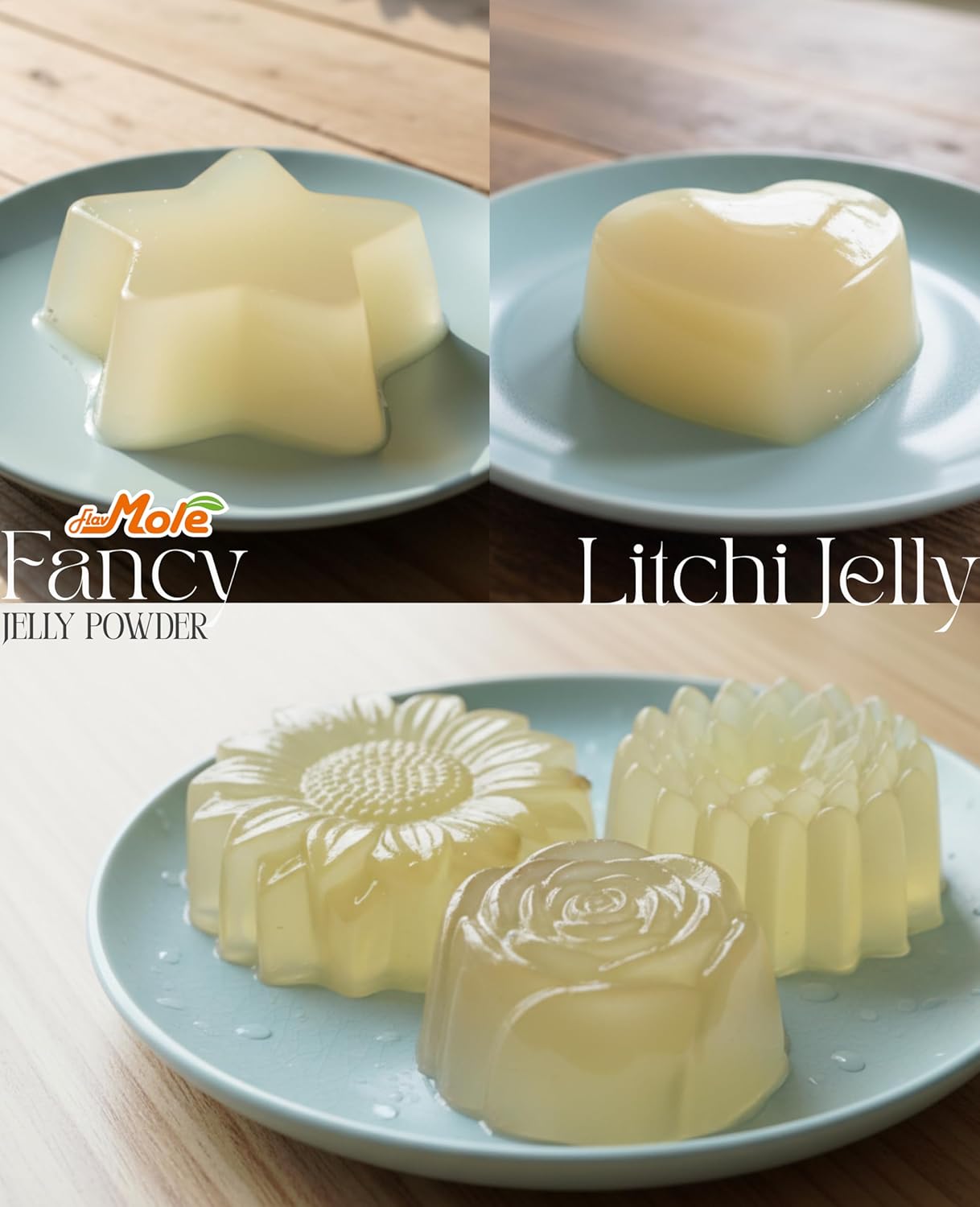 Flavmore Fancy Jelly Powder (2.2 lbs), Easy to Make Any Jelly (1:8 or 1:10 Ratio), Quick Cook & Chill – Perfect for Bubble Tea Jelly, Fruit Jelly & Tea-Based Desserts