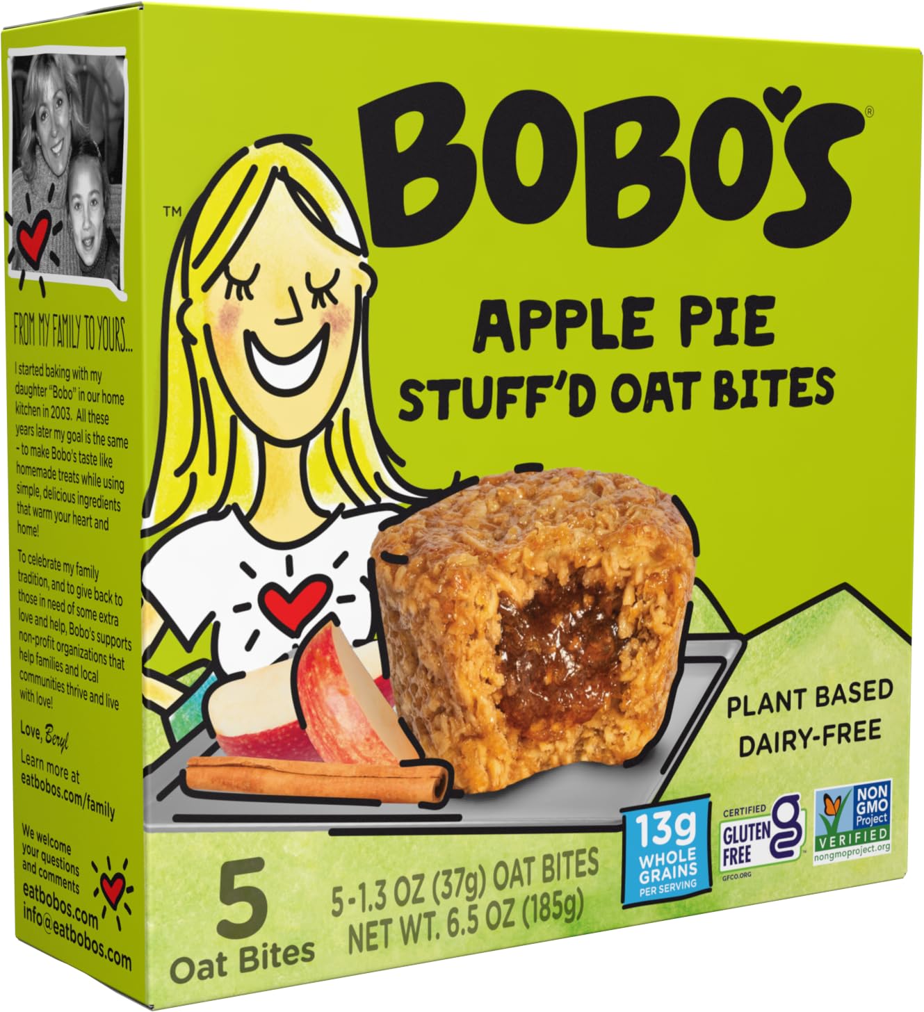 Bobo's Fruit Bite Variety Pack, Apple Pie Bites (15 Bites) and Lemon Poppyseed (15 Bites) (Fruit Bites)