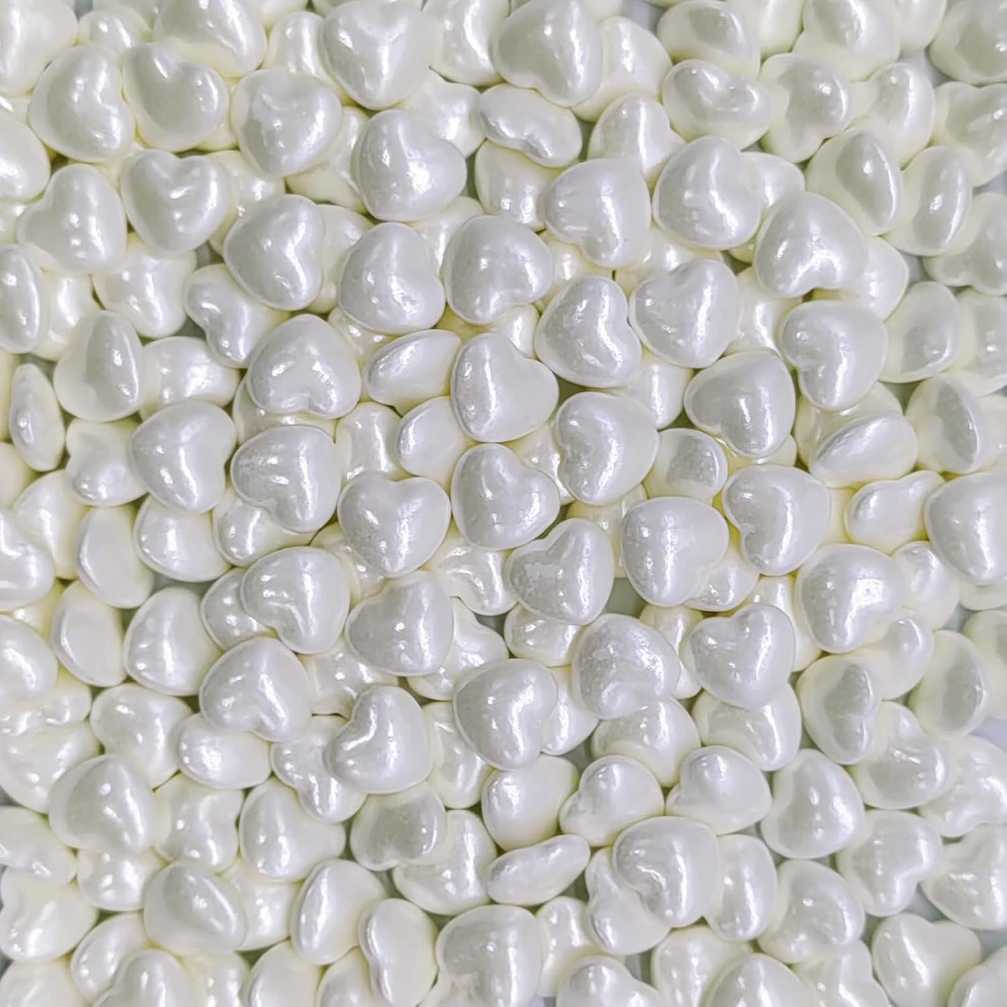White Heart Sprinkles Edible Heart Cake Decorating Cake Decorations Cupcake Toppers Cookie Decorating Perfect for Cakes, Cupcakes, Desserts Toppings 3OZ