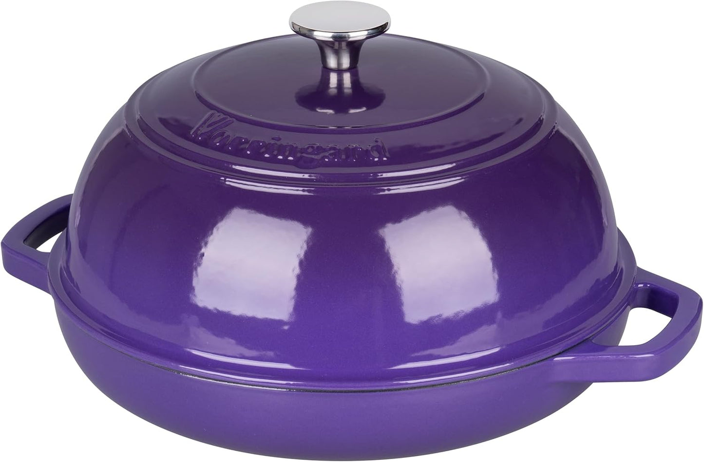 Enameled Cast Iron Dutch Oven Pot with Lid, Bread Oven for Sourdough Bread Baking, Dutch Ovens with Bread Proofing Basket& Baking Supplies Set, 6 Quart, Purple