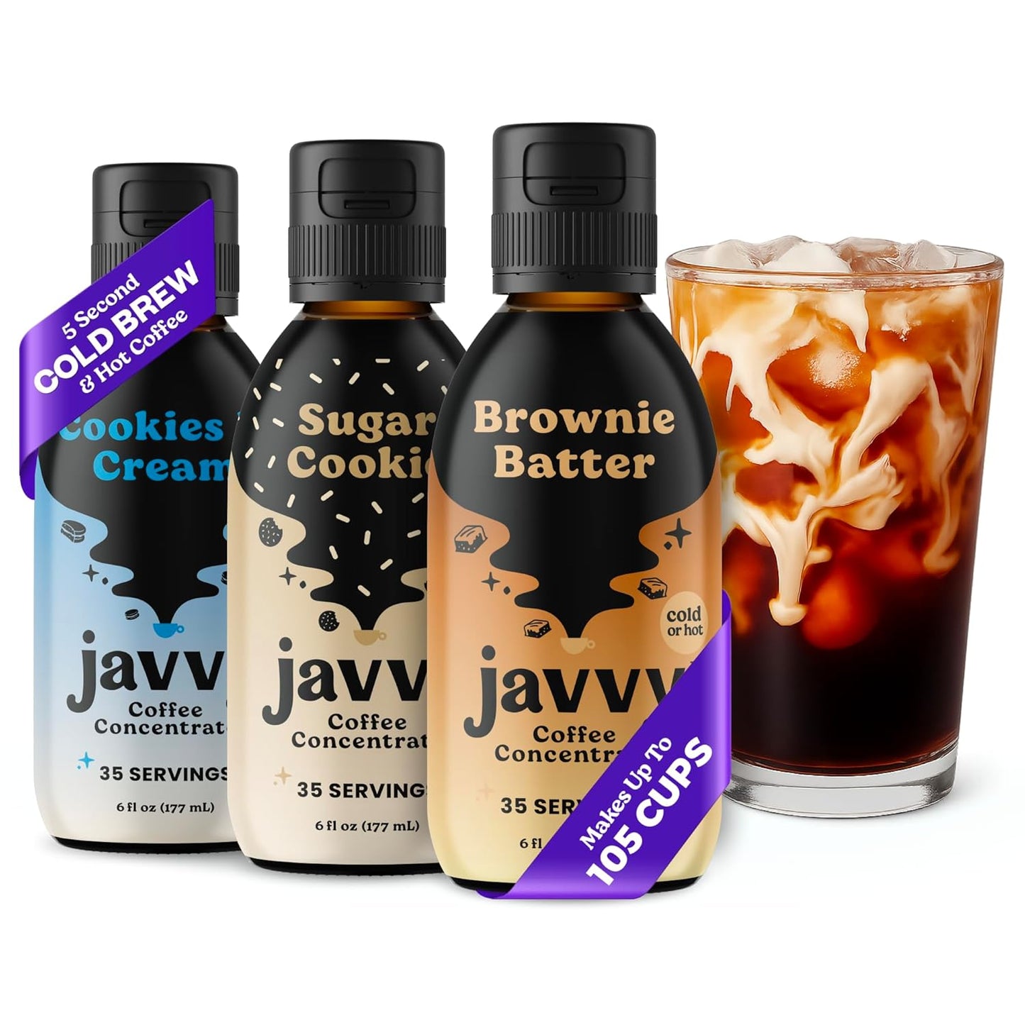 Coffee Concentrate Bundles - Cold Brew Coffee, Perfect for Hot or Iced Instant Coffees, Hot Drinks, Cold Brew Concentrate - Cookie Concentrates Bundle