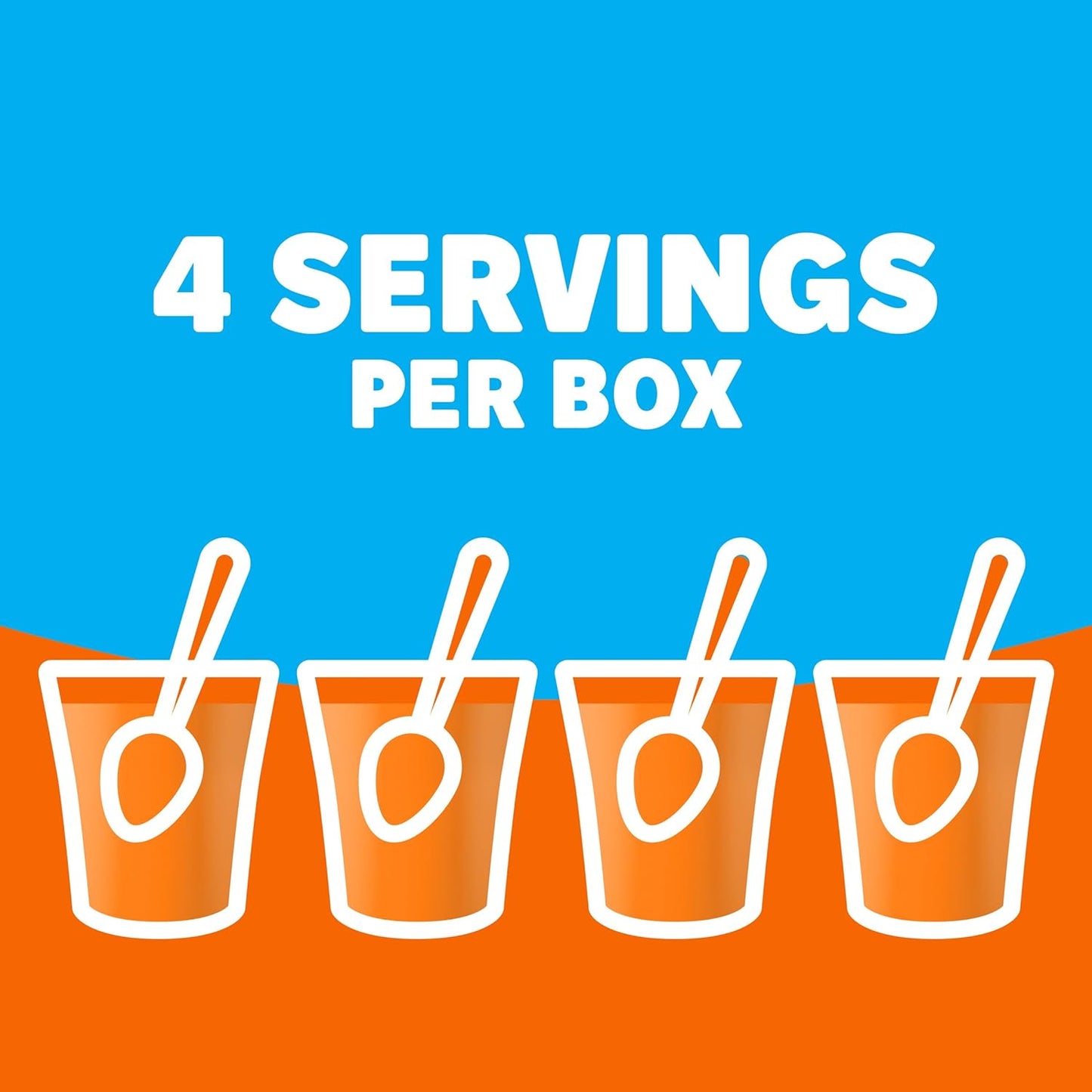 Jell-O Orange Flavor Sugar-Free Gelatin Mix, 0.30 Ounce (8.5G), (Pack of 5)