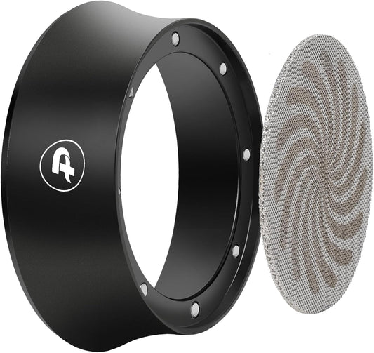 PUSEE 58mm Magnetic Dosing Funnel & Puck Screen Set 8 Magnetic Espresso Coffee Dosing Ring Reusable 1.7mm Puck Screen Stainless Steel Fits All 58mm Portafilters Espresso Tools Espresso Accessories