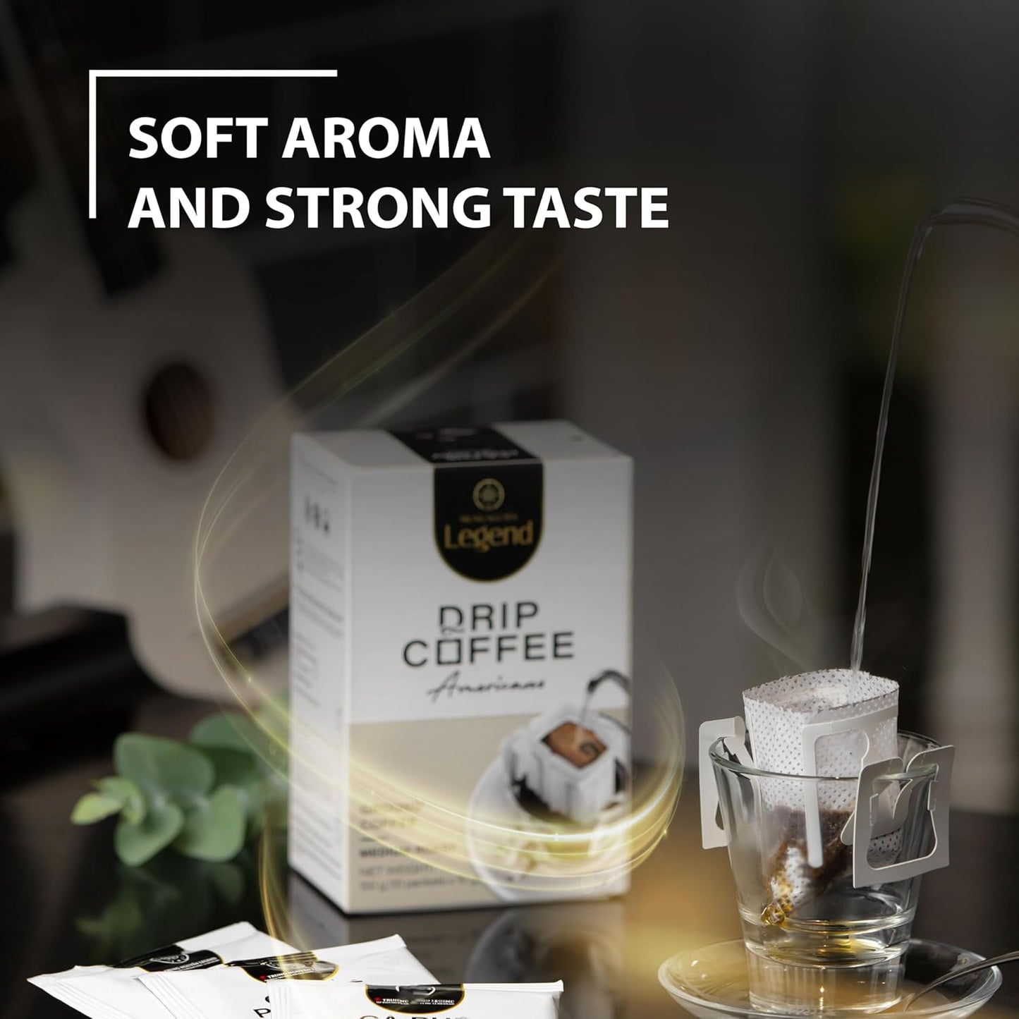 TRUNG NGUYEN LEGEND VIETNAMESE BLEND Signature Hand Drip Coffee Bag, Single-Served Pour Over, Portable Filter Bag for Travelling & Camping, Energy Blend with Rich Flavorful Taste (10 Packets/Box)