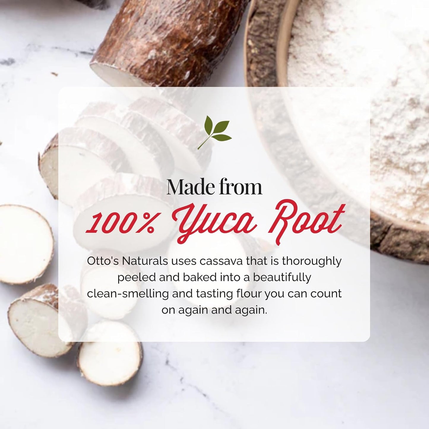 Otto's Naturals Multi-Purpose Cassava Flour, Non-GMO, Gluten-Free, Grain, Nut and Gum-Free, 1-to-1 Wheat Alternative, Paleo, AIP, 1 lb