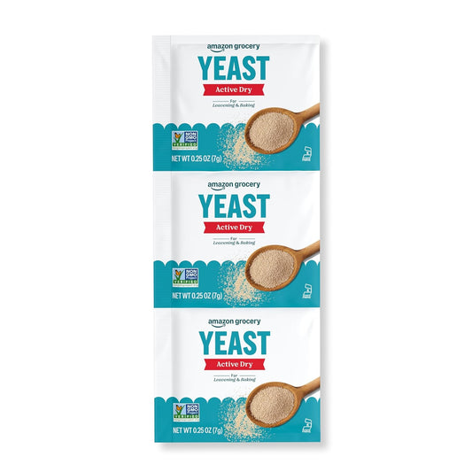Amazon Grocery, Active Dry Yeast, 0.75 Oz, 3 Ct (Previously Amazon Fresh, Packaging May Vary)