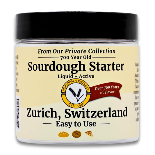 700 Year Old Swiss Sourdough Starter | Heirloom Sourdough's Private Collection | Easy to follow instructions | Includes detailed instructions and recipe |