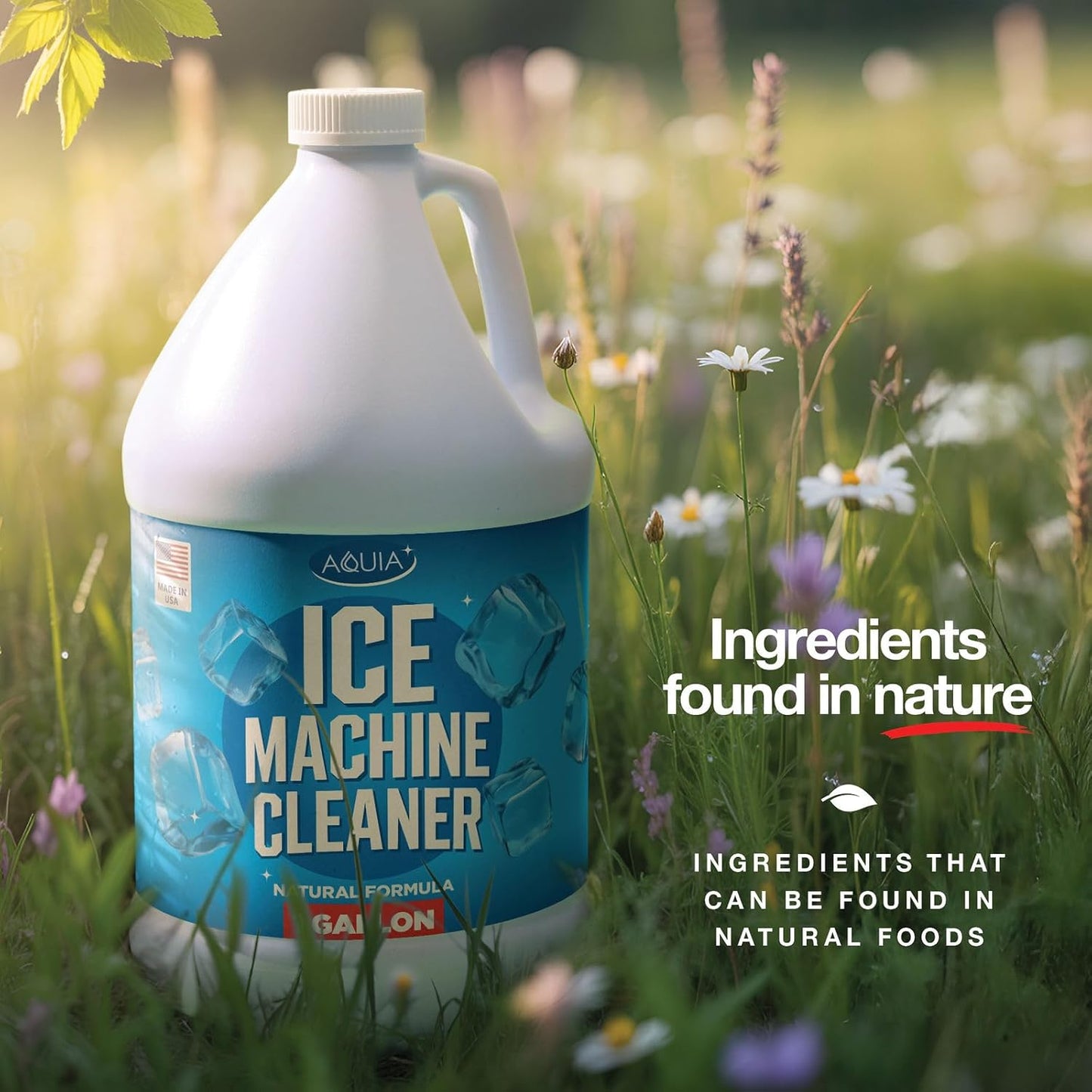 Ice Machine Cleaner and Descaler Gallon | Ice Maker Cleaner for All Brands; Opal, Scotsman, Manitowoc, Affresh, etc. Countertop Icemaker Cleaners Solution | Icemaker Cleaners and Descaler 100% Active!