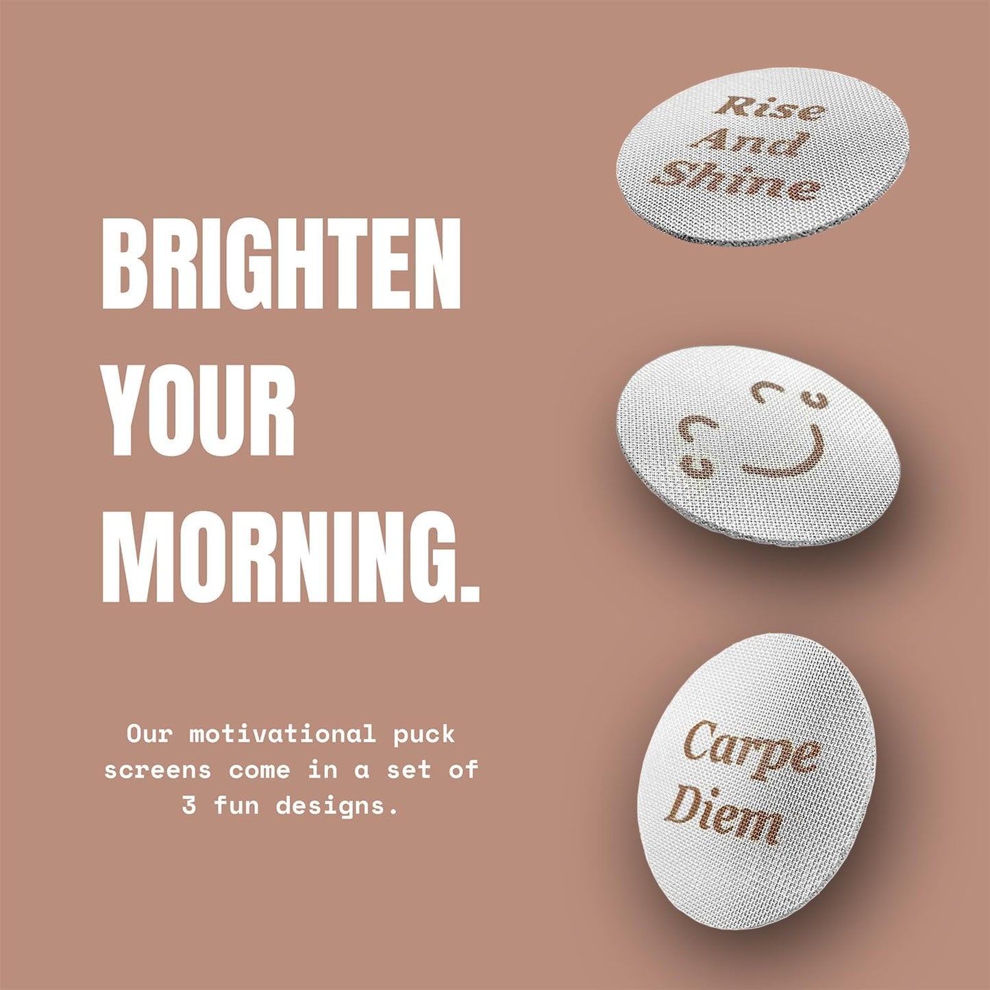 PuckBuddy 53.5mm Espresso Puck Screen (3 Pack) - Lower Shower Screen - Metal Contact Screen for 54mm Portafilter Filter Basket - 1.7mm Thickness 150μm Mesh - 316 Stainless Steel (53.5mm)