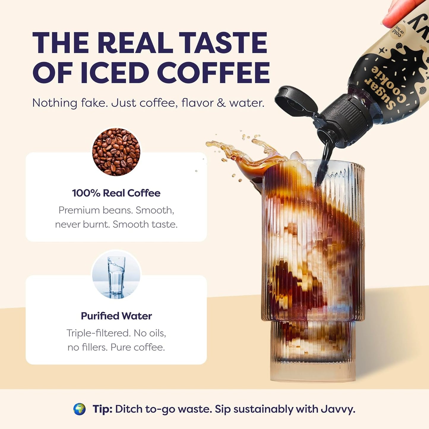 Coffee Concentrate - Limited Release Flavors - Cold Brew Coffee, Perfect for Hot or Iced Instant Coffees, Hot Drinks, Cold Brew Concentrate, 35 Servings - Sugar Cookie