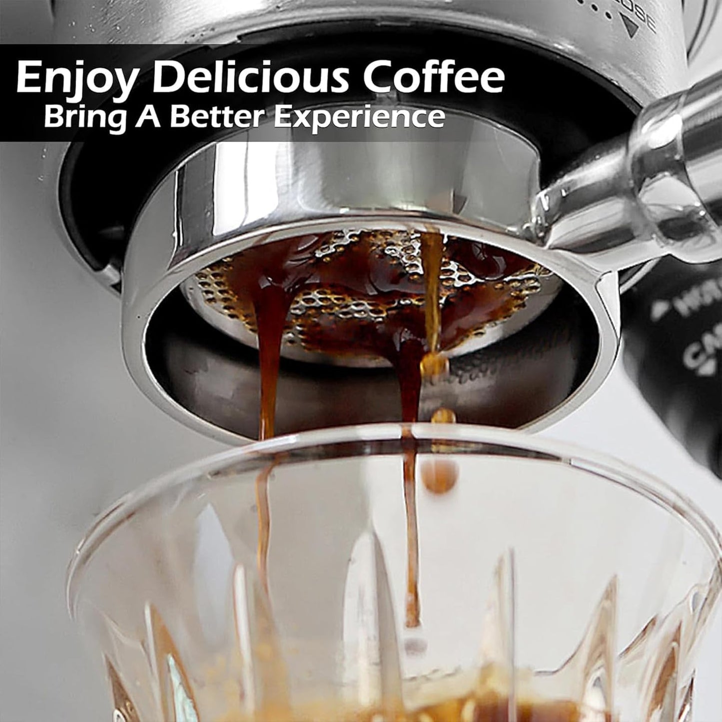 PUSEE 58mm Magnetic Dosing Funnel & Puck Screen Set 8 Magnetic Espresso Coffee Dosing Ring Reusable 1.7mm Puck Screen Stainless Steel Fits All 58mm Portafilters Espresso Tools Espresso Accessories