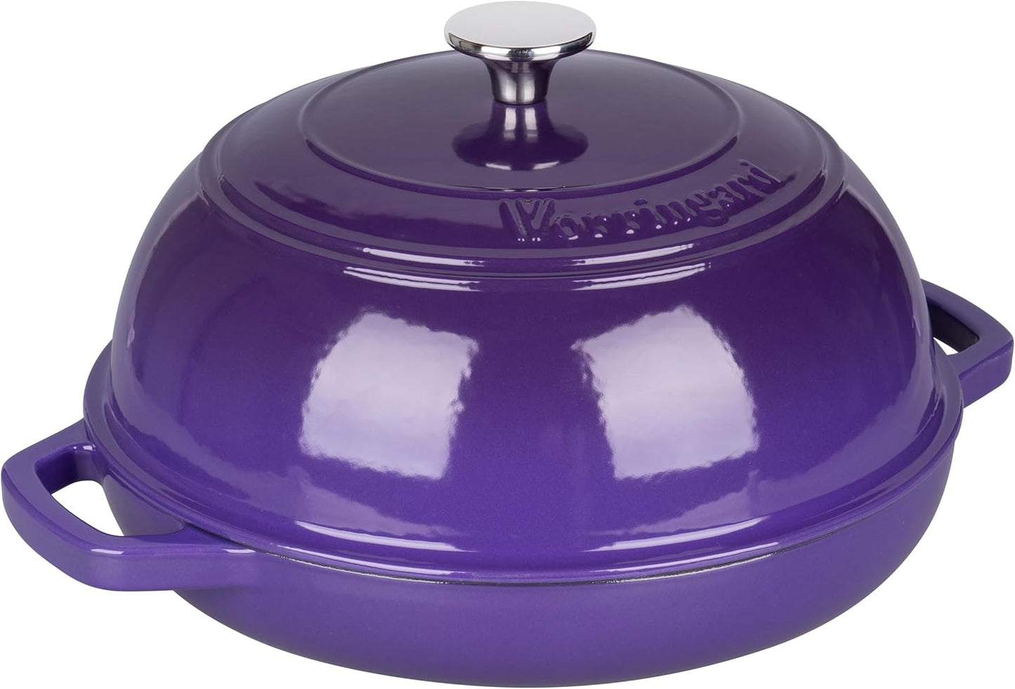 Enameled Cast Iron Dutch Oven Pot with Lid, Bread Oven for Sourdough Bread Baking, Dutch Ovens with Bread Proofing Basket& Baking Supplies Set, 6 Quart, Purple