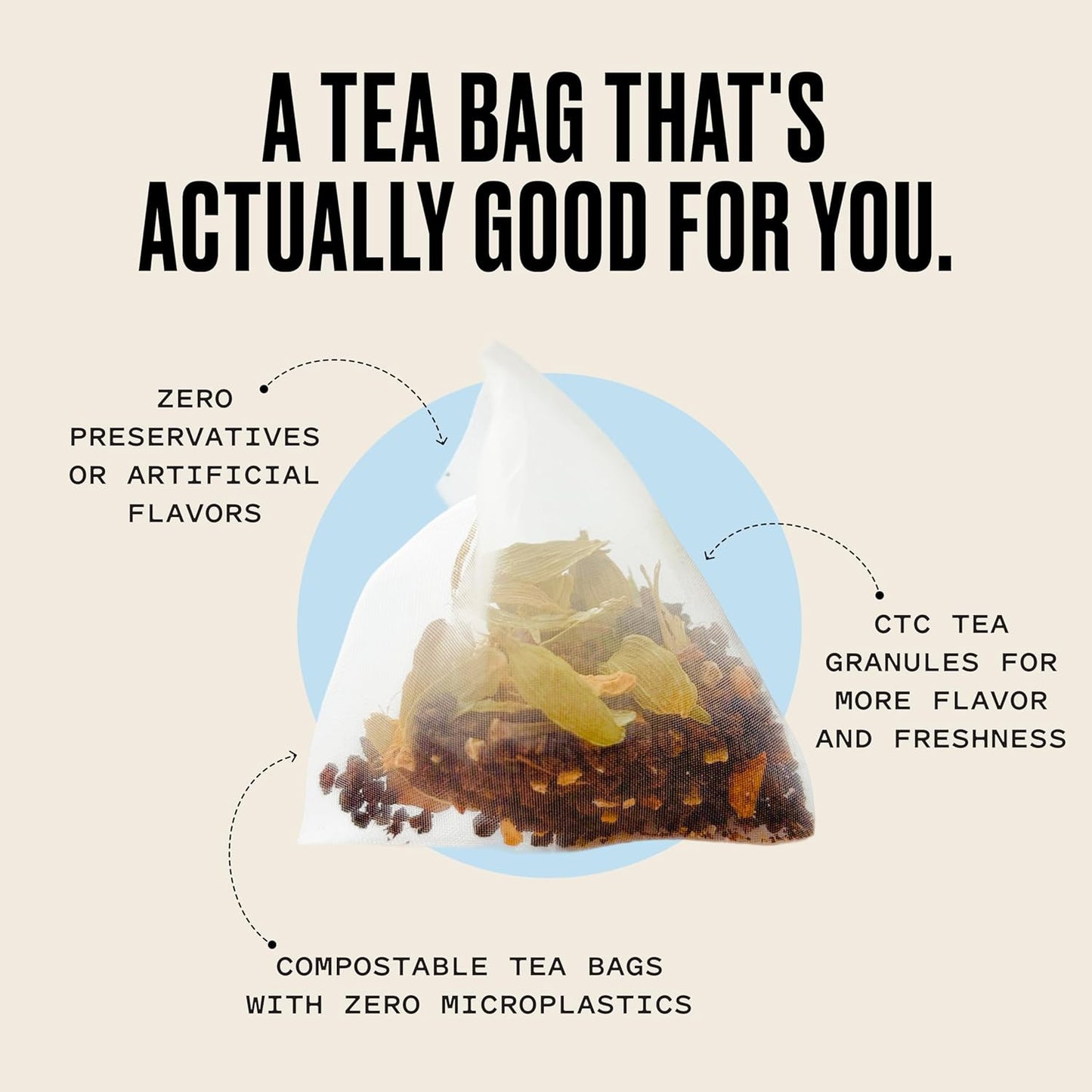 Kolkata Chai - Rose Chai Tea Bag, 45 Count, Premium Assam Black Tea and Spices, Compostable Tea Bags, Vegan, All Natural