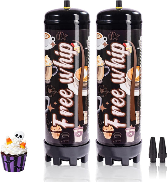 Whipped Cream Charger,Food-Grade for Whipped Cream charger Dispenser,1364g 2.2L Tanks Whip Cream Charger 2-Pack