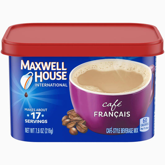 Maxwell House light roast International Cafe Francais Café, 7.6 Ounce (Pack of 8)