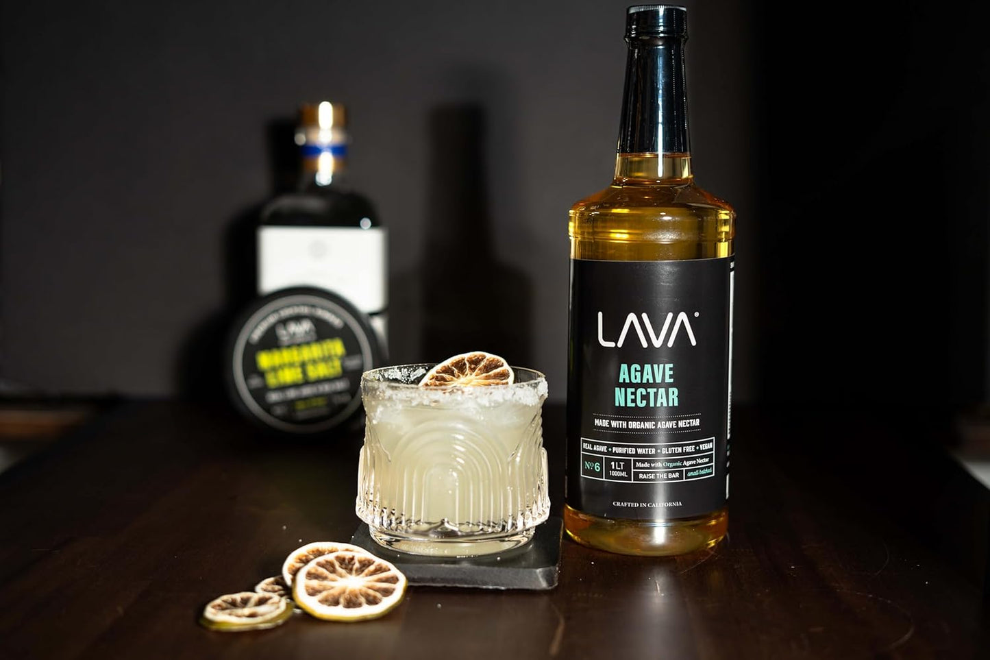 (4-Pack) LAVA Premium Light Agave Nectar for Cocktails made with Raw Blue Organic Agave 33.8oz Natural sweetener, Non-GMO, Vegan, Gluten Free. Perfect for Margaritas, Tequila, or Mezcal Cocktails.